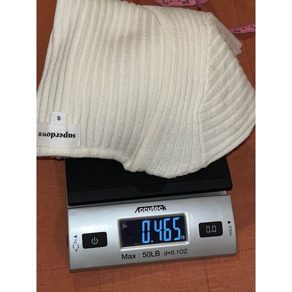 Superdown Ashton mini dress Womens Small Ribbed Knit Square Neck Bodycon Minima - Picture 9 of 9